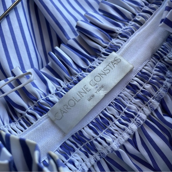 Caroline Constas Striped off Shoulder Lou Top Blouse - Picture 9 of 11